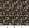 Stone - Black Abstract & Geometric,Small Scale Upholstery Fabric 54 Inches"
